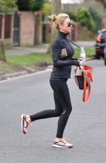 ALEX GERRARD in Tights Out and About in Liverpool