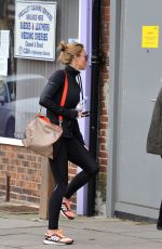 ALEX GERRARD in Tights Out and About in Liverpool