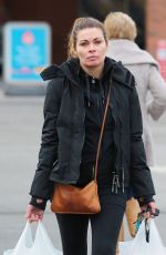 ALISON KING in Leggings Out Shopping in Cheshire