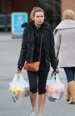 ALISON KING in Leggings Out Shopping in Cheshire