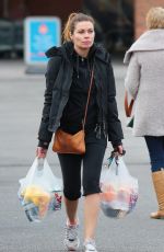 ALISON KING in Leggings Out Shopping in Cheshire