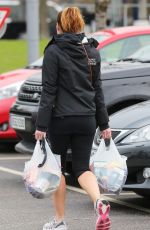 ALISON KING in Leggings Out Shopping in Cheshire