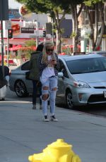 AMANDA BYNES in Ripped Jeans Out and About in West Hollywood