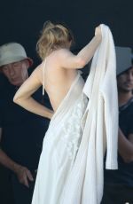 AMANDA SEYFRIED in Swimsuit on the Set of a Photoshoot in Miami