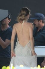 AMANDA SEYFRIED in Swimsuit on the Set of a Photoshoot in Miami