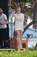 AMANDA SEYFRIED in Swimsuit on the Set of a Photoshoot in Miami
