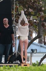 AMANDA SEYFRIED in Swimsuit on the Set of a Photoshoot in Miami