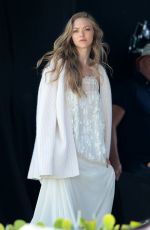 AMANDA SEYFRIED in Swimsuit on the Set of a Photoshoot in Miami