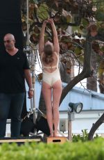 AMANDA SEYFRIED in Swimsuit on the Set of a Photoshoot in Miami