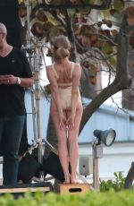 AMANDA SEYFRIED in Swimsuit on the Set of a Photoshoot in Miami