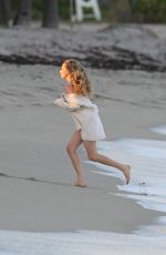 AMANDA SEYFRIED in Swimsuit on the Set of a Photoshoot in Miami