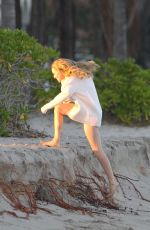 AMANDA SEYFRIED in Swimsuit on the Set of a Photoshoot in Miami