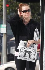 AMY ADAMS in Leggings Out and About in Los Angeles 0402