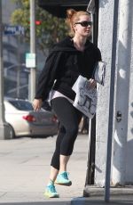 AMY ADAMS in Leggings Out and About in Los Angeles 0402