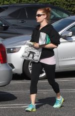 AMY ADAMS in Leggings Out and About in Los Angeles 0402