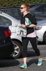 AMY ADAMS in Leggings Out and About in Los Angeles 0402