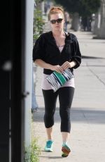 AMY ADAMS in Leggings Out and About in Los Angeles 0402