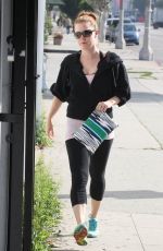 AMY ADAMS in Leggings Out and About in Los Angeles 0402