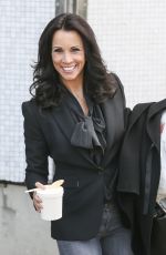 ANDREA MCLEAN Leaves ITV Studios in London 0502