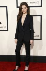 ANNA KENDRICK at 2015 Grammy Awards in Los Angeles