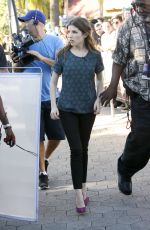 ANNA KENDRICK on the Set of Extra in West Hollywood 1101
