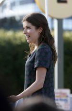 ANNA KENDRICK on the Set of Extra in West Hollywood 1101