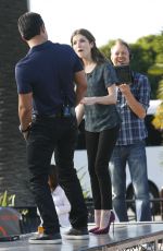 ANNA KENDRICK on the Set of Extra in West Hollywood 1101