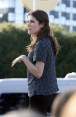 ANNA KENDRICK on the Set of Extra in West Hollywood 1101