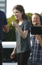 ANNA KENDRICK on the Set of Extra in West Hollywood 1101