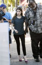 ANNA KENDRICK on the Set of Extra in West Hollywood 1101