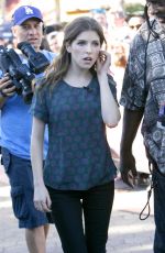 ANNA KENDRICK on the Set of Extra in West Hollywood 1101