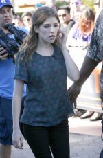 ANNA KENDRICK on the Set of Extra in West Hollywood 1101