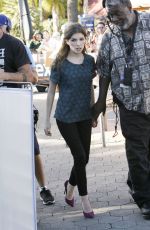 ANNA KENDRICK on the Set of Extra in West Hollywood 1101