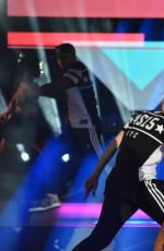 ARIANA GRANDE Performs at All-star Game in New York