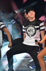 ARIANA GRANDE Performs at All-star Game in New York