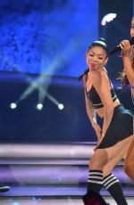 ARIANA GRANDE Performs at All-star Game in New York