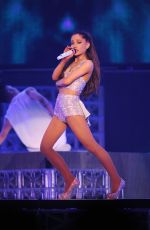 ARIANA GRANDE Performs at Honeymoon Tour Opening Night in Kansas City