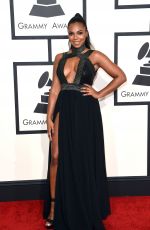 ASHANTI at 2015 Grammy Awards in Los Angeles