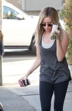 ASHLE TISDALE in Leggings Leaves Earthbar in Los Angeles 1902
