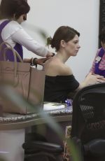 ASHLEY GREENE at a Nail Salon in Beverly Hills 0302
