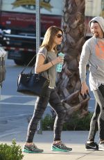 ASHLEY GREENE in Tights Out and About in West Hollywood 1002