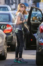 ASHLEY GREENE in Tights Out and About in West Hollywood 1002