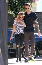 ASHLEY TISDALE and Christopher French Out and About in Los Angeles 1302