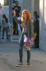 BELLA THORNE Arrives at Jimmy Kimmel Live!