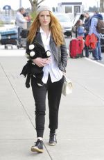 BELLA THORNE at Victoria Island Airport in Victoria