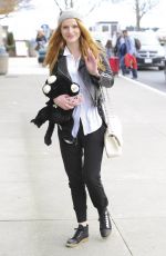 BELLA THORNE at Victoria Island Airport in Victoria