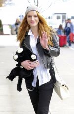 BELLA THORNE at Victoria Island Airport in Victoria