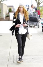 BELLA THORNE at Victoria Island Airport in Victoria