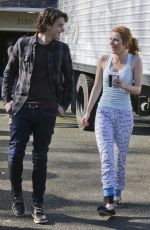 BELLA THORNE on the Set of Perfect High in Victoria