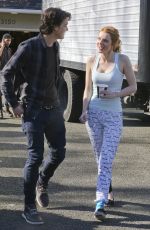 BELLA THORNE on the Set of Perfect High in Victoria